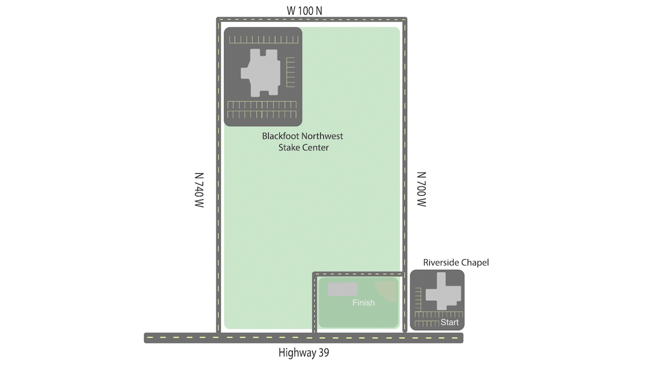 Riverside Freedom Run race route map